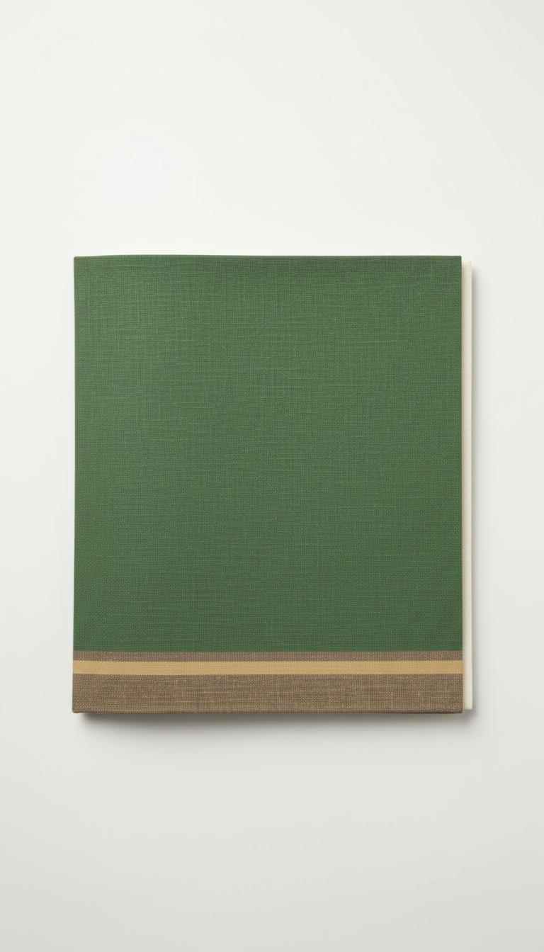 Linen Presentation Folder With Cream Lining
