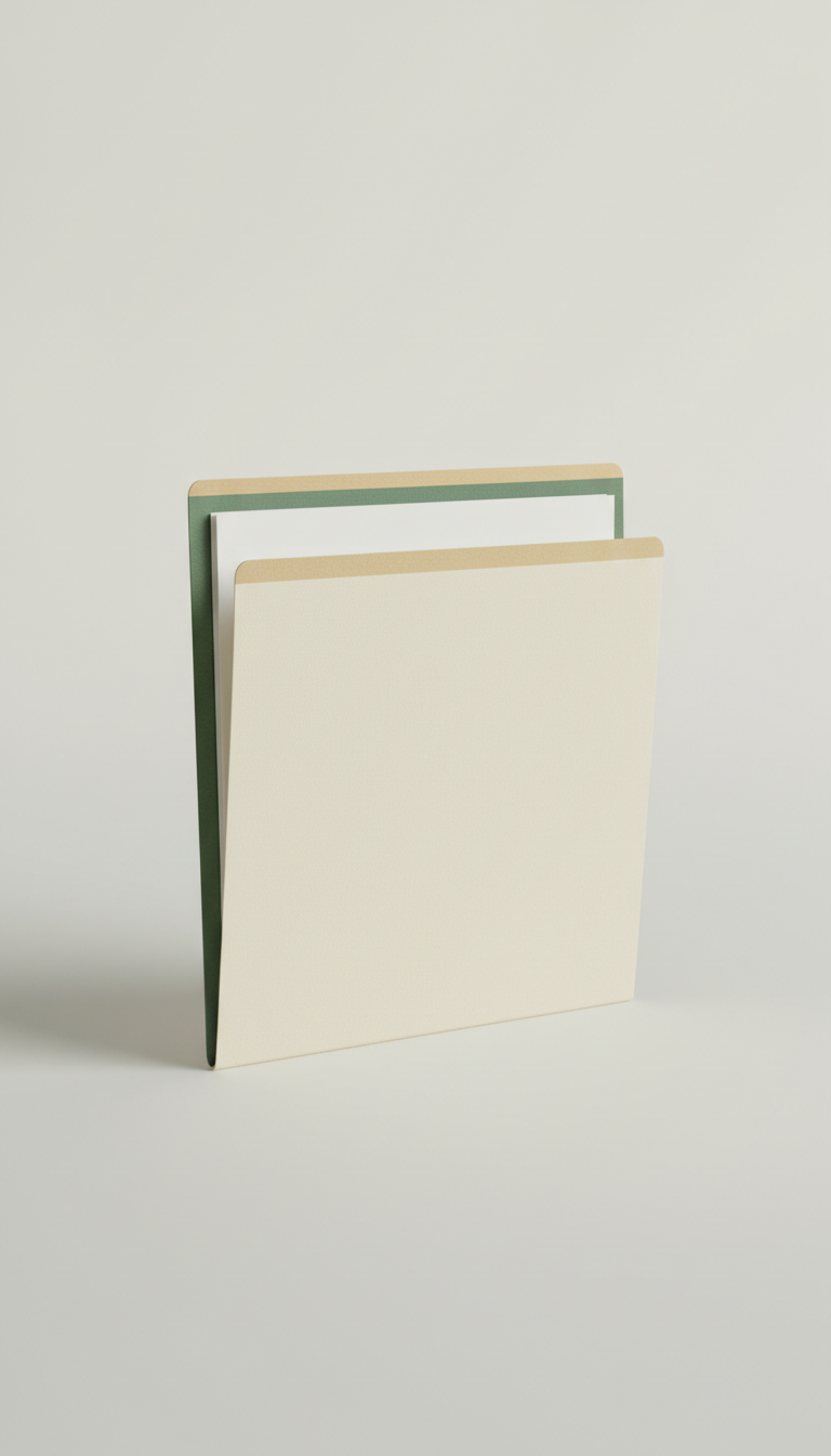 Confidential Client Report Cream Folder